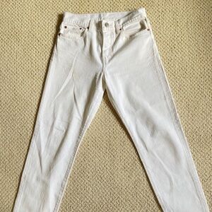Levis White Denim Jeans 27 x 27